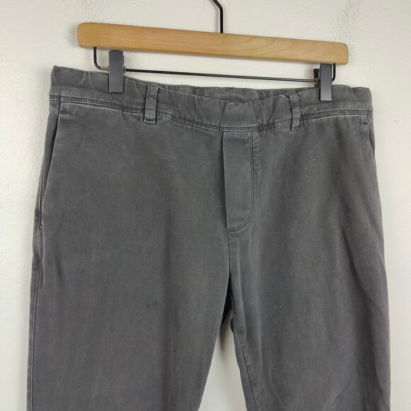 Standard‎ James Perse Pants Womens 2 Medium Black Cotton Blend Tapered Lounge - Picture 2 of 10